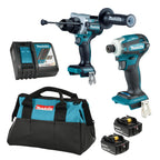 Makita MAK-DLX2455TX4 18V LXT Cordless 2-Tool 2x 5.0Ah Combo Kit