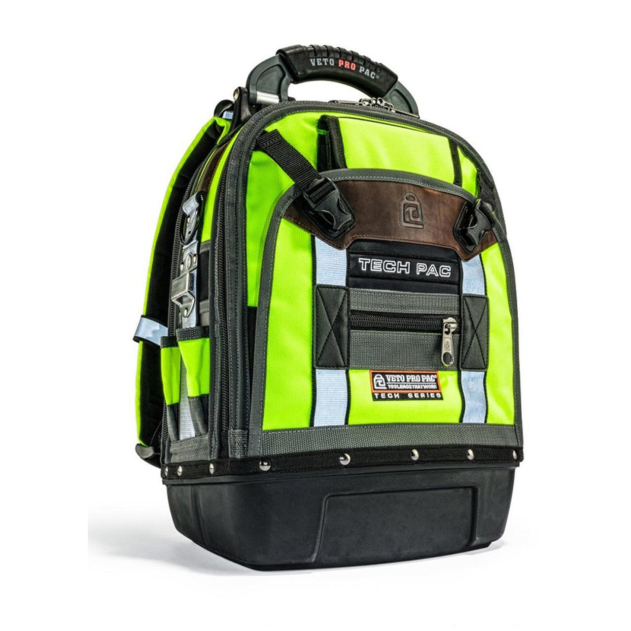 Veto Pac Pro VPP-TECH-PAC-HIVIS-YEL Backpack Tech Tool Bag - HIVIS