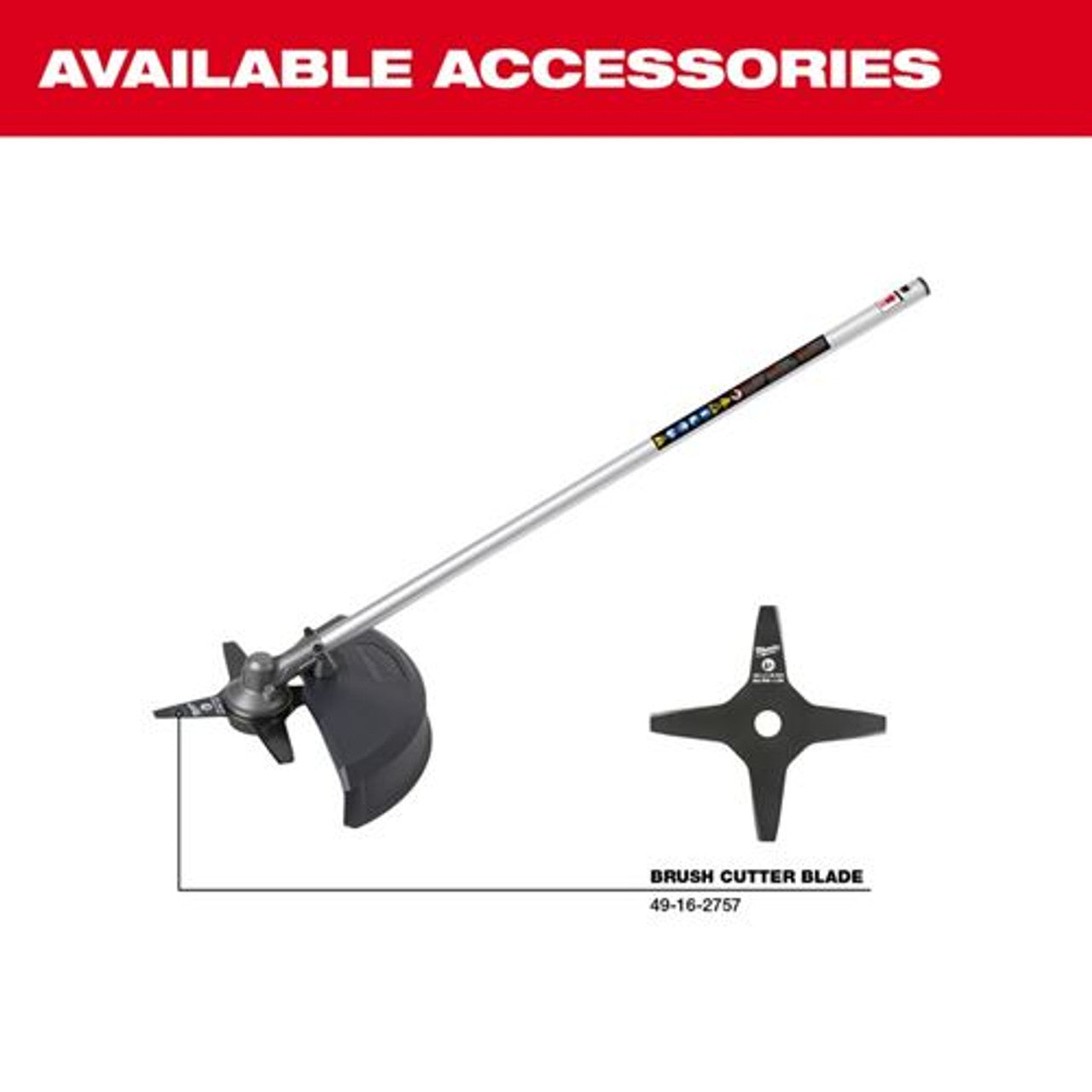 Milwaukee MIL-49-16-2738 Quik-Lok Brush Cutter Attachment