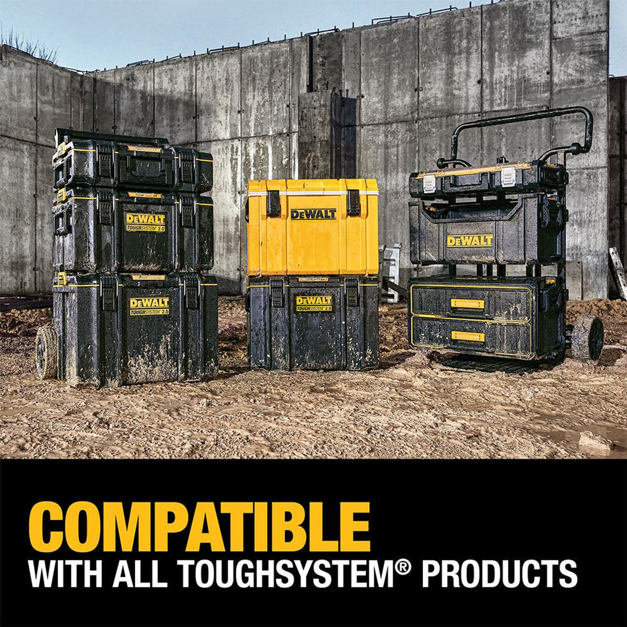 DEWALT DEW-DWST08450 ToughSystem 2.0 Mobile Storage