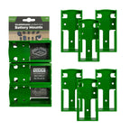 StealthMounts SM-BM-FT18-GRN-6 Battery Mounts for Festool 18v Green 6-Pack