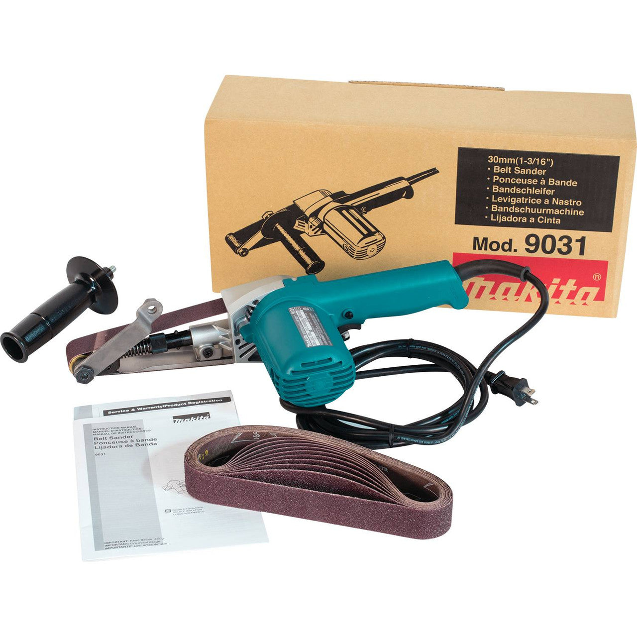 Makita MAK-9031 5.0A 1-3/16 x 21in Belt Sander