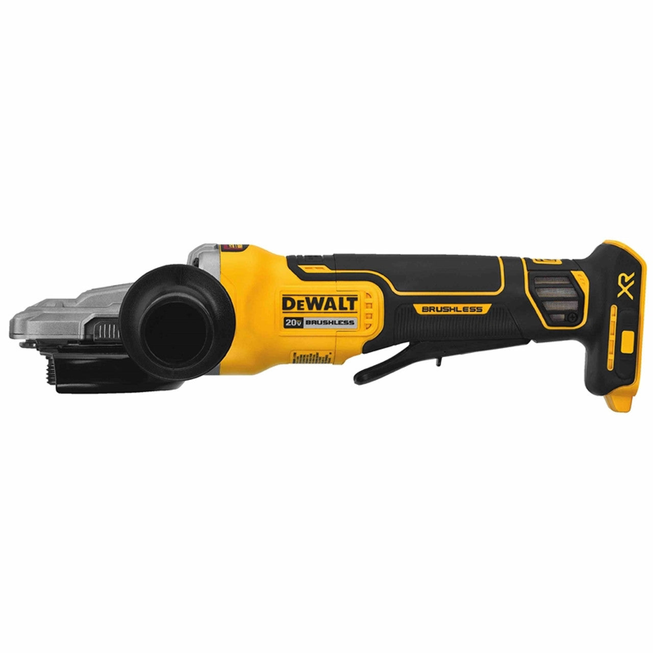 DEWALT DEW-DCG413FB 20V MAX 5in Flathead Paddle Switch Small Angle Grinder With Kickback Brake (Bare Tool)