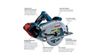 Bosch BOS-GKS18V-25GCB14 PROFACTO 18V Connected-Ready 7-1/4 In. Circular Saw Kit with Track Compatibility and (1) CORE18V 8.0Ah High Power Battery