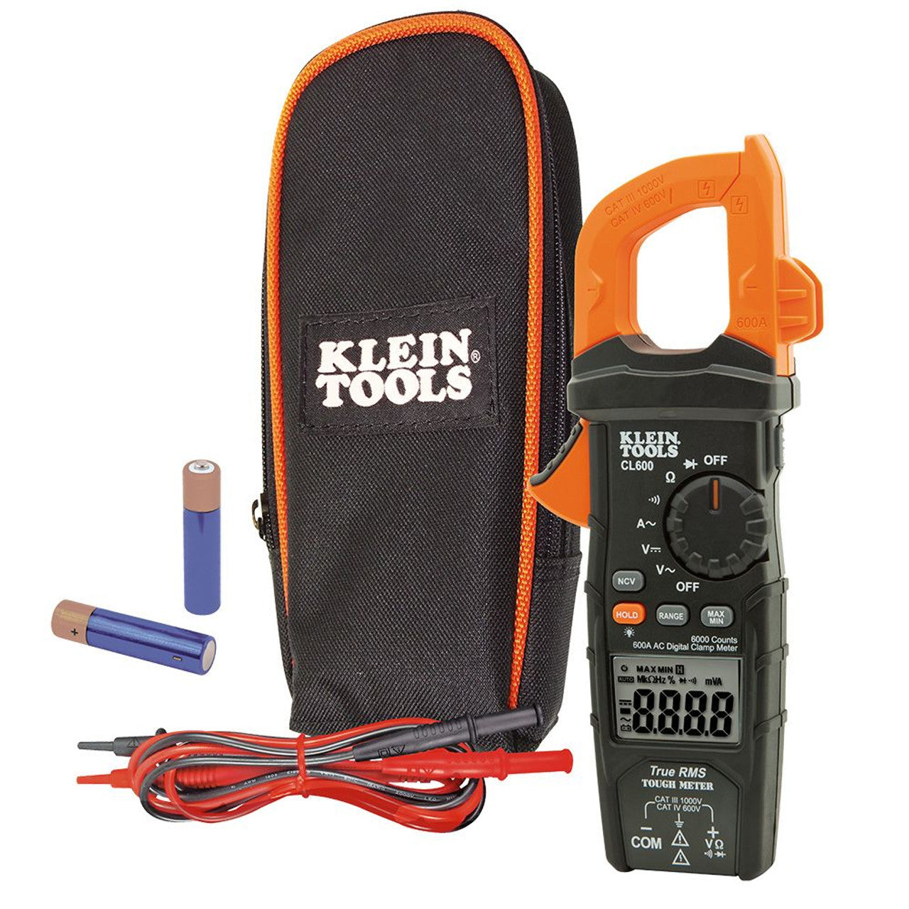 Klein KLE-CL600 Digital Clamp Meter - True RMS - AC Auto-Ranging - 600Amps