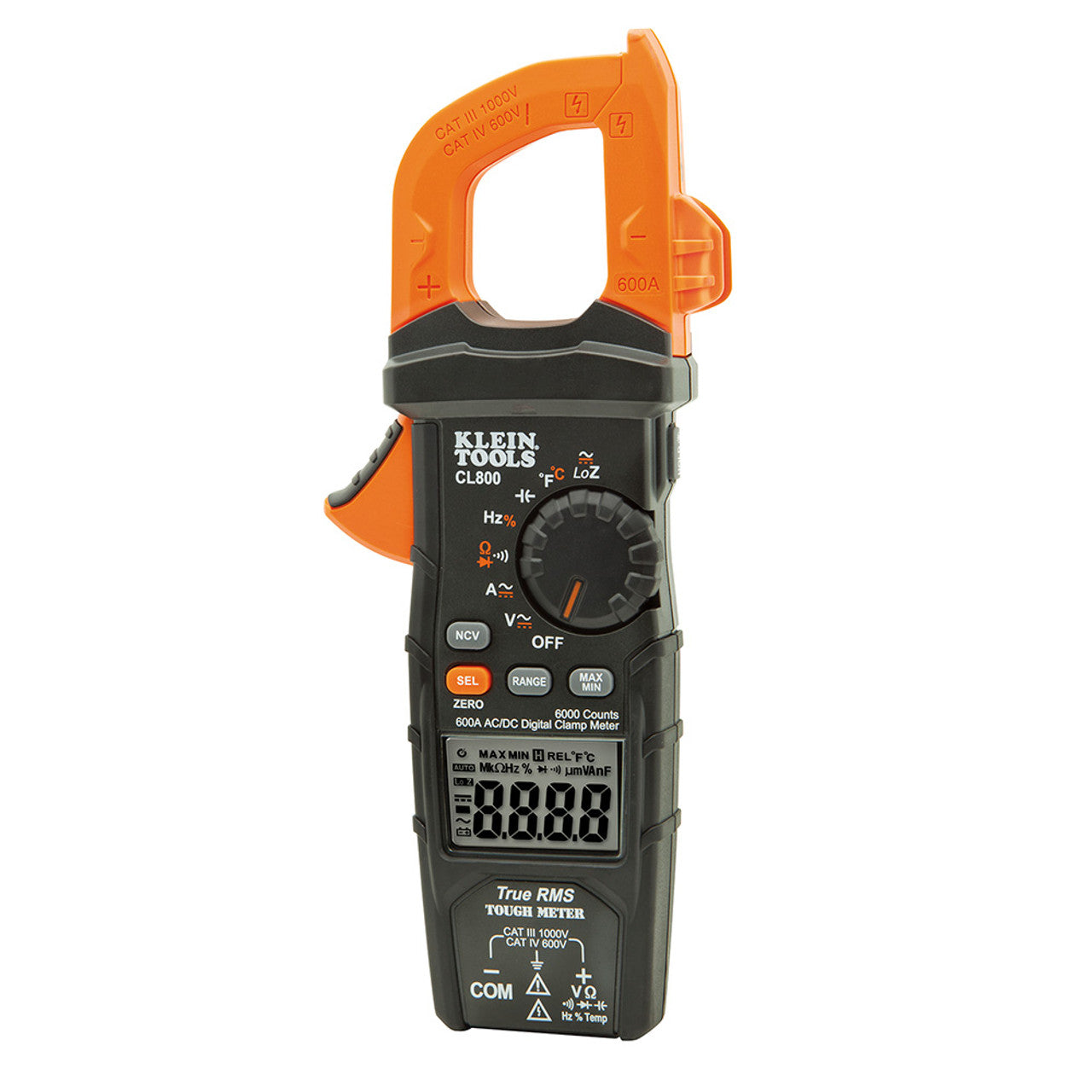 Klein KLE-CL800 Digital Clamp Meter AC Auto-Range TRMS Low Impedance (LoZ) Auto Off