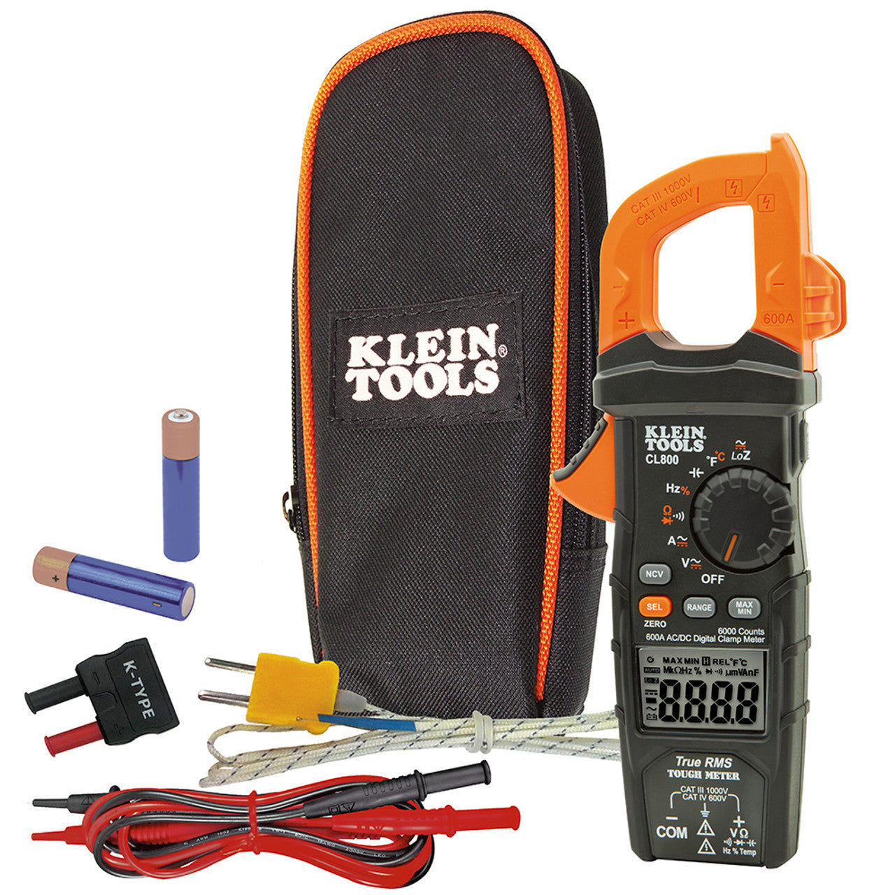 Klein KLE-CL800 Digital Clamp Meter AC Auto-Range TRMS Low Impedance (LoZ) Auto Off