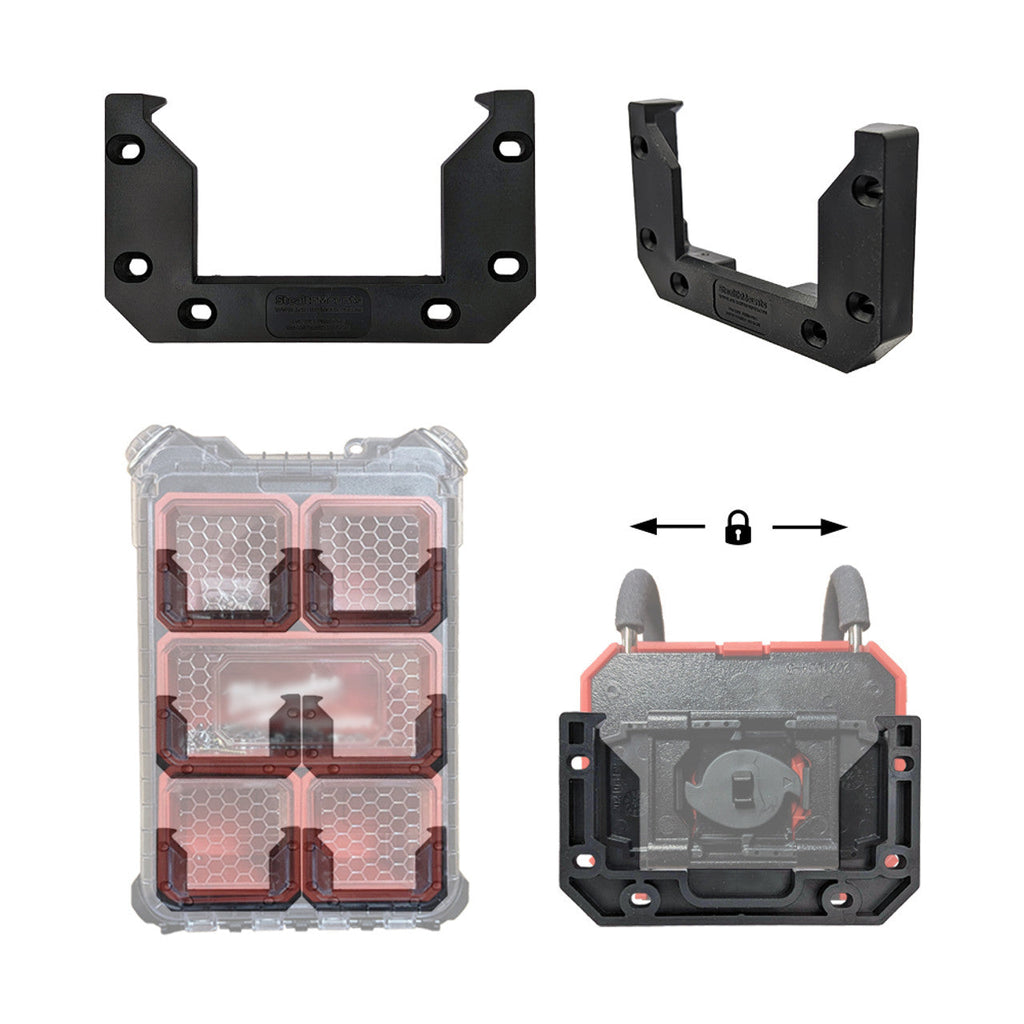 StealthMounts SM-OM-LOCL-BLK-6 Cleat 'n' Feet Mounting Cleats V2 Milwaukee Packout 6Pk