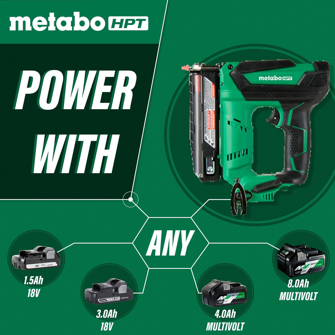 Metabo HPT HPT-NP18DSALM 18V 23 Gauge Cordless Pin Nailer