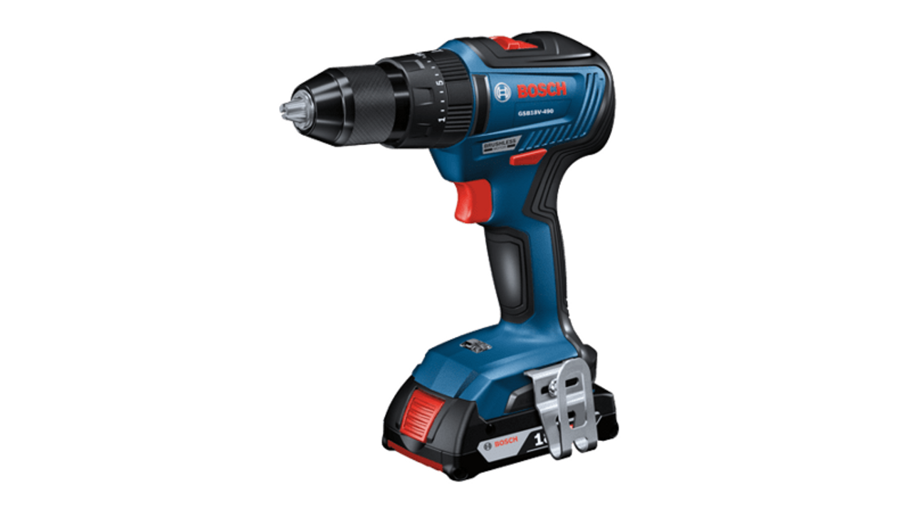 Bosch BOS-GXL18V-240B22 18V 2-Tool Combo Kit with 1/2in Hammer Drill/Driver, Two-In-One Bit/Socket Impact Driver and (2) 18V 2.0Ah