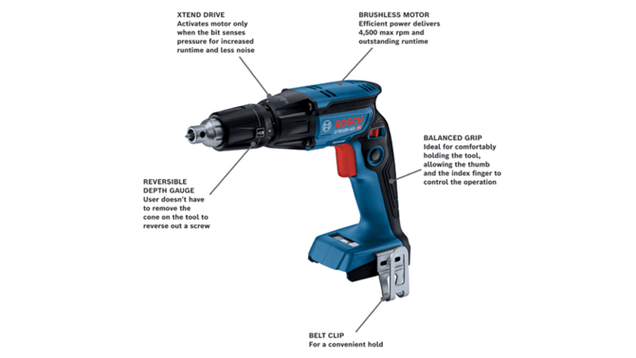 Bosch BOS-GTB18V-45N 18V Brushless 1/4 In. Hex Screw gun Bare Tool