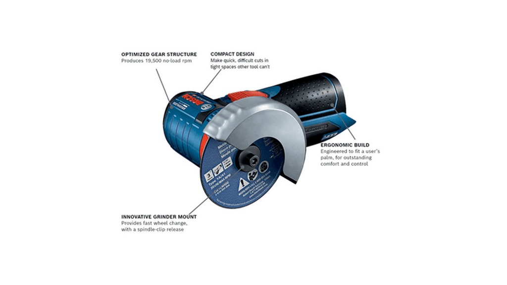 Bosch BOS-GWS12V-30N 12V Max Brushless 3 In. Angle Grinder (Bare Tool)