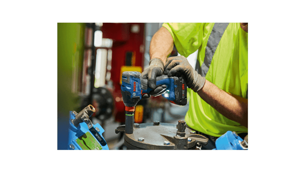 Bosch BOS-GDX18V-1860CB25 18V Connected-Ready Two-In-One 1/4 in and 1/2 in Bit/Socket Impact Driver/Wrench Kit with (2) CORE18V 4.0 Ah Compact Batteries and (1) Connectivity Module