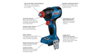 Bosch BOS-GXL18V-227B25 18V 2-Tool 2x CORE 18V 4.0Ah Combo Kit