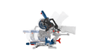 Bosch BOS-GCM18V-07SN14 18V 7-1/4in Single-Bevel Slide Miter Saw Kit with (1) CORE18V 8.0 Ah PROFACTOR Battery