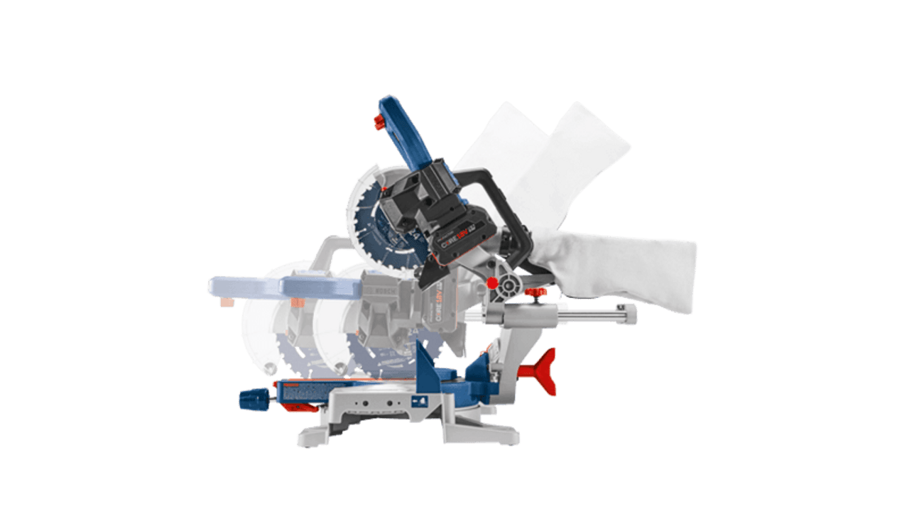 Bosch BOS-GCM18V-07SN14 18V 7-1/4in Single-Bevel Slide Miter Saw Kit with (1) CORE18V 8.0 Ah PROFACTOR Battery