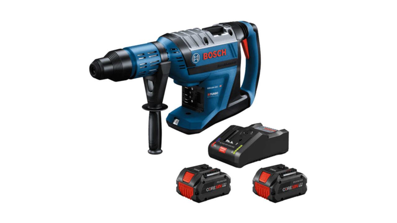 Bosch BOS-GBH18V-45CK24 PROFACTOR 18V Hitman Connected-Ready SDS-Max 1-7/8in Rotary Hammer 2x CORE18V 8.0Ah Kit