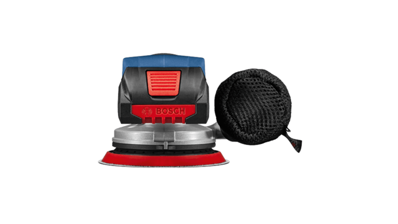 Bosch BOS-GEX18V-5B15 18V 5in Random Orbit Sander Kit with CORE18V 4.0 Ah Compact Battery