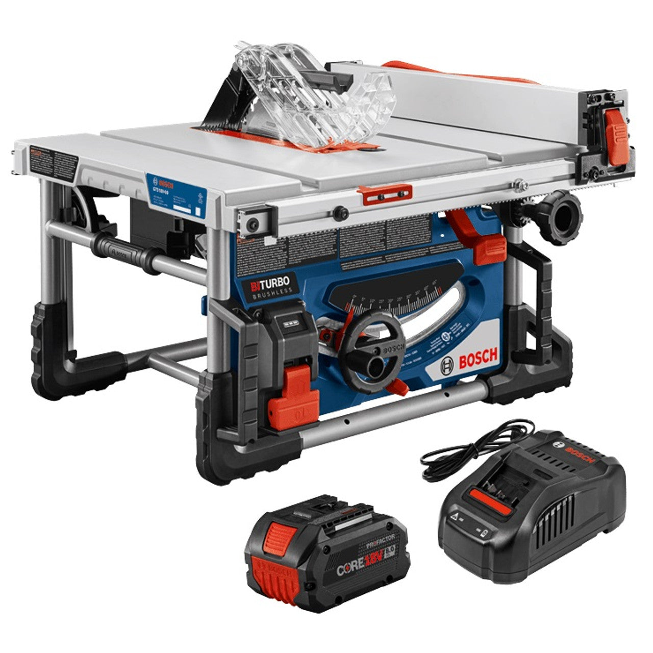 Bosch BOS-GTS18V-08N14 18V Portable Table Saw Kit with (1) 8.0Ah Performance Battery