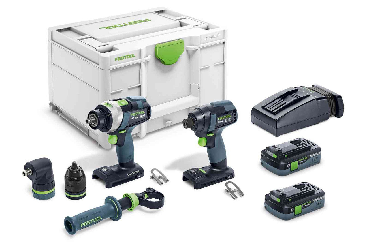Festool FES-576996 Screwdriver and Drill Bit Set TID 18 HPC I-Set TPC 18/4