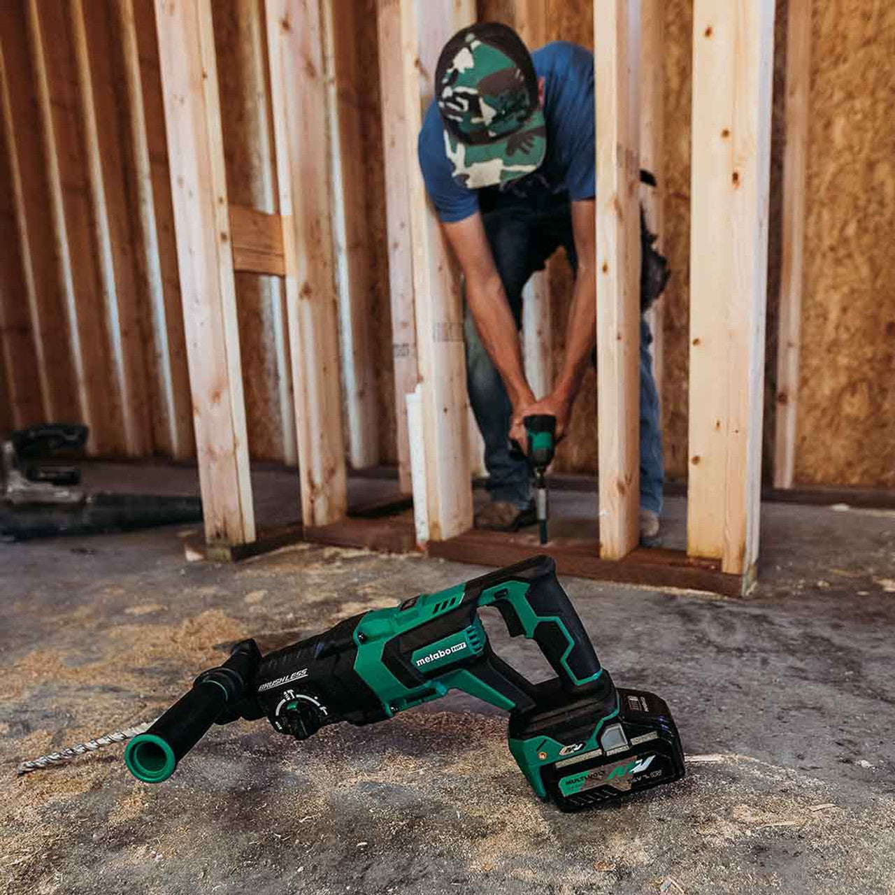 Metabo-HPT HPT-DH3628DDQ4M 36V MultiVolt 1-1/8in SDS Plus D-Handle Rotary Hammer (Bare Tool)