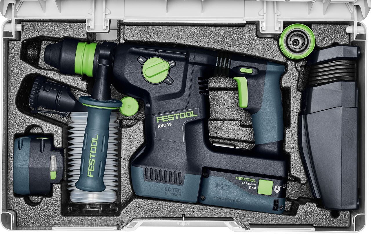 Festool FES-577450 Brushless Cordless Rotary Hammer Drill KHC 18 EB-Basic