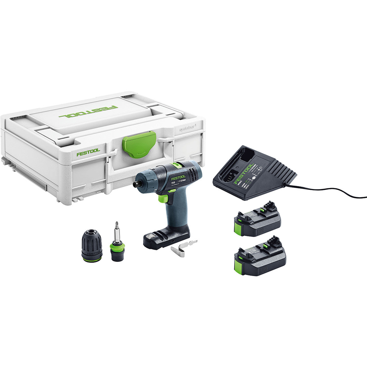 Festool FES-576106 10.8V 2.6Ah TXS Cordless Drill SYS 3