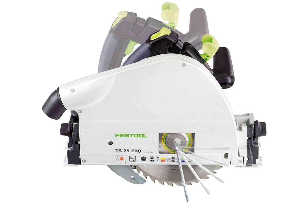 Festool FES-575390 TS 75 EQ Plunge Cut Track Saw + 75in Guide Rail Track