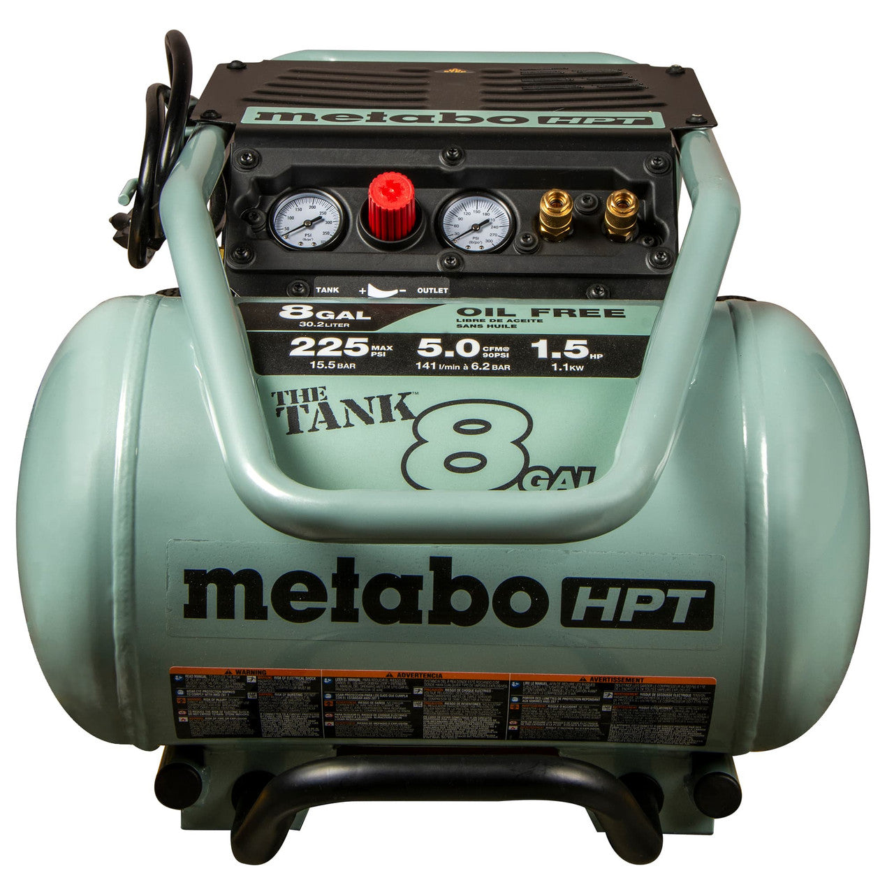 Metabo-HPT HPT-EC1315S The TANK 8-Gal 225 PSI Trolley Air Compressor