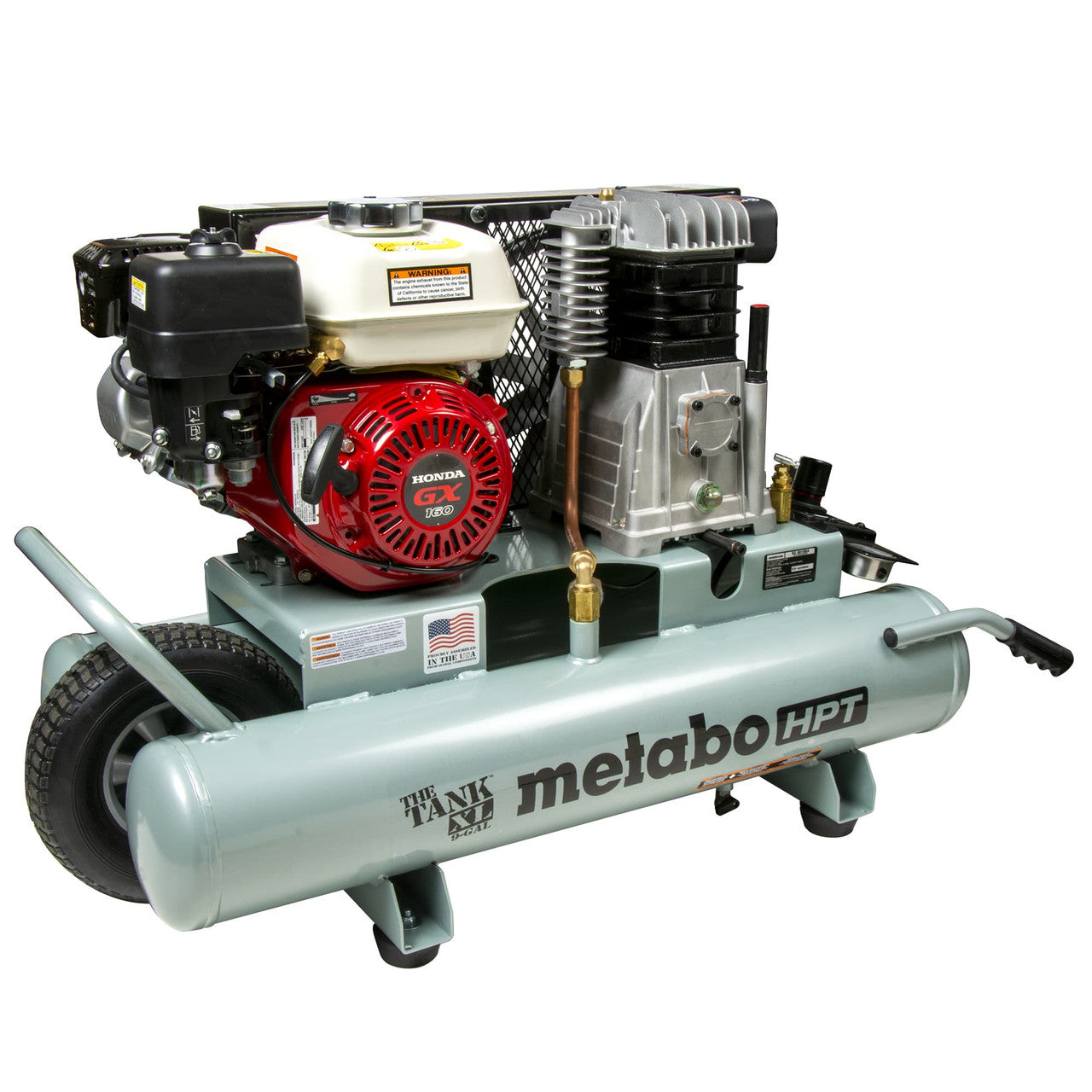 Metabo-HPT HPT-EC2610EAM Tank XL 9-Gallon Gas Wheelbarrow Compressor