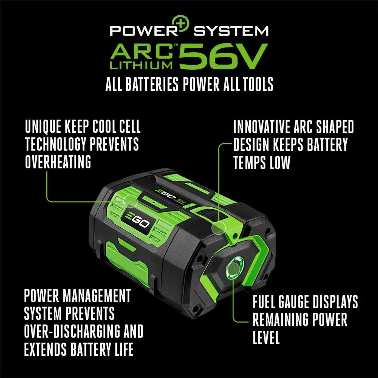EGO Power EGO-BA4200T 7.5Ah Battery With Fuel Gauge
