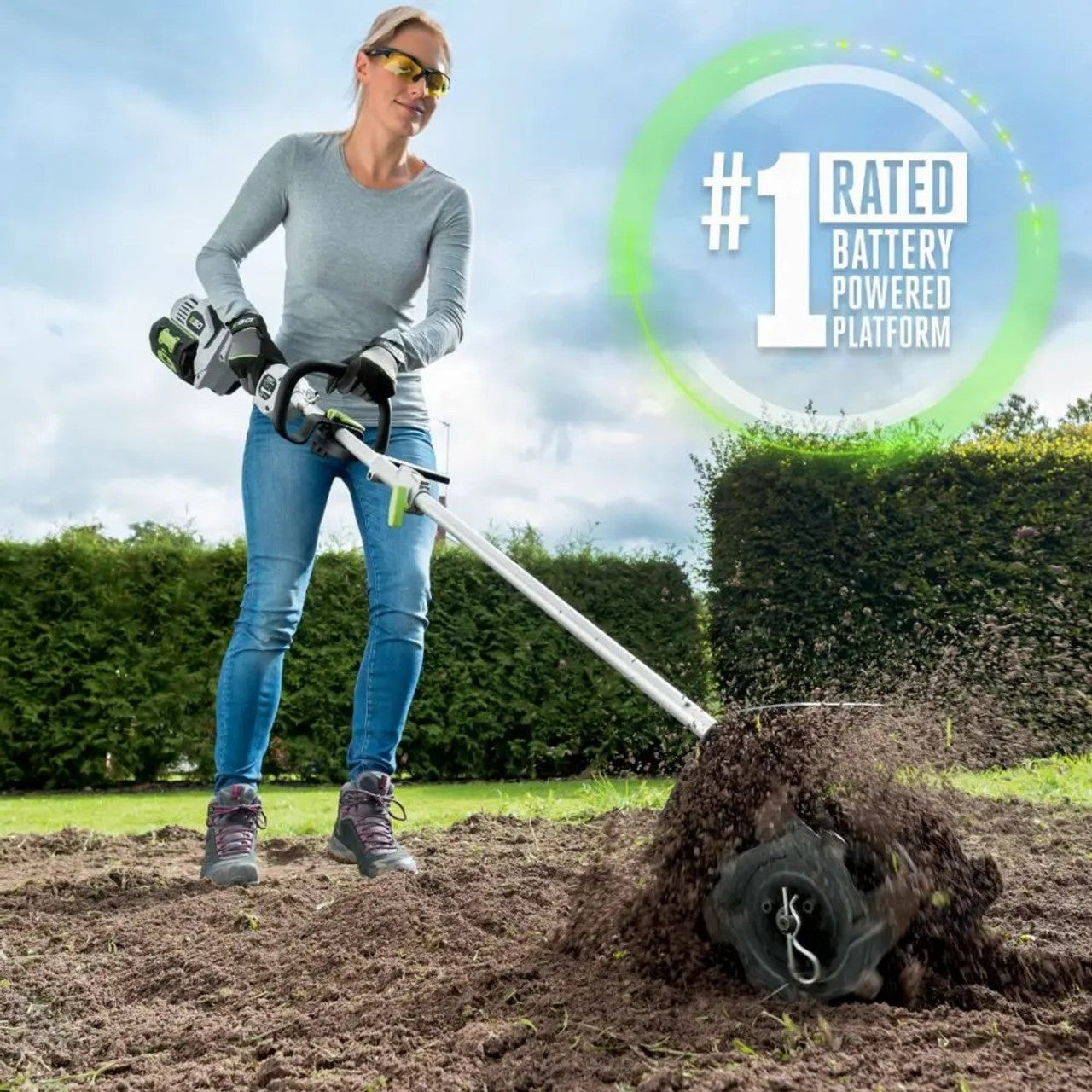 EGO Power EGO-CTA9500 POWER+ 9-1/2in Multi-Head System Cultivator Attachment