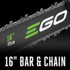 EGO Power EGO-CS1604 POWER+ 56V Brushless 16in Chainsaw 5.0Ah Kit