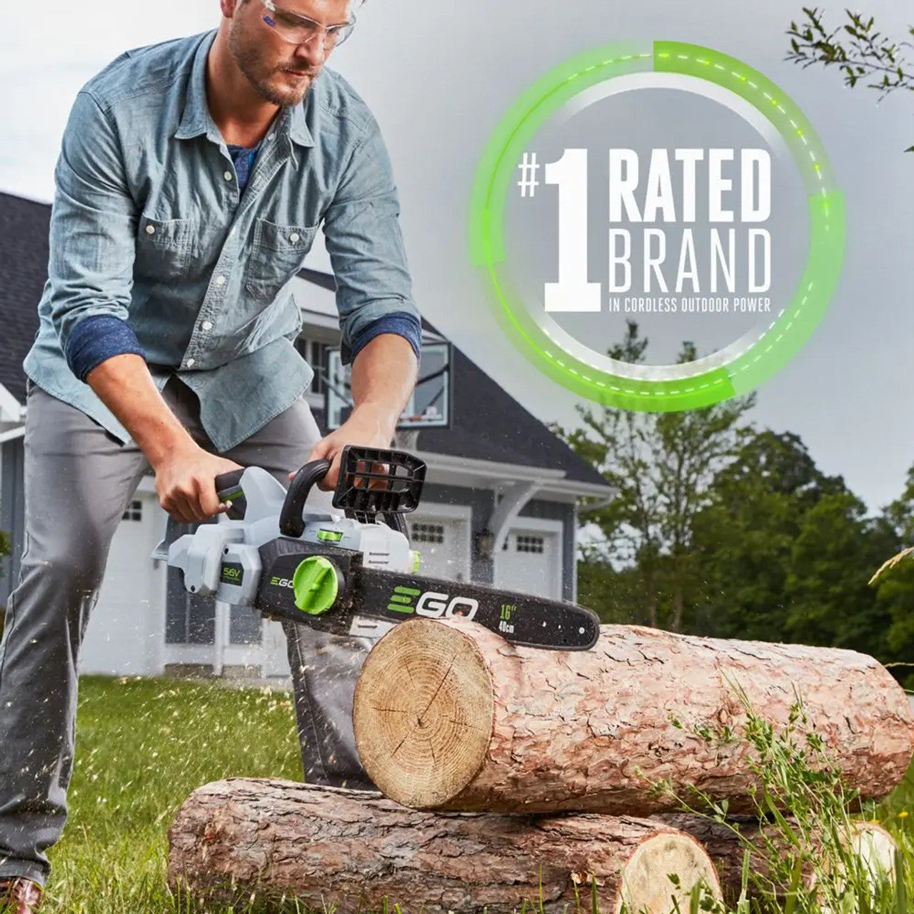 EGO Power EGO-CS1604 POWER+ 56V Brushless 16in Chainsaw 5.0Ah Kit