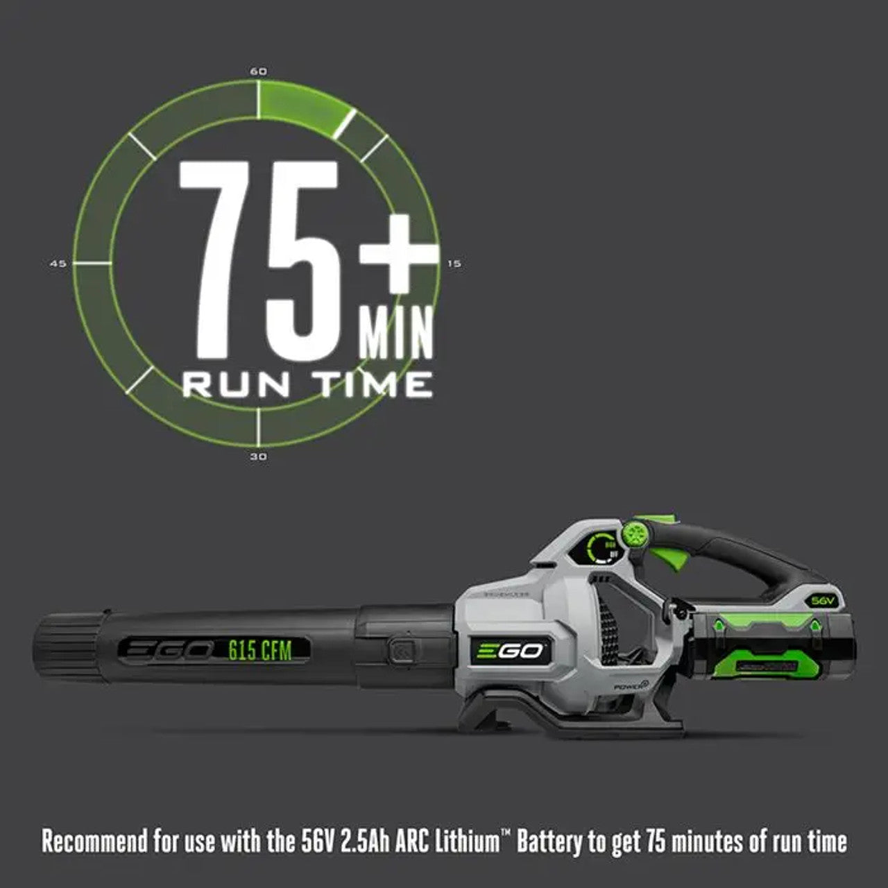 EGO Power EGO-LB6153 POWER+ 56V 615 CFM Brushless Blower 4.0Ah Kit