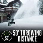 EGO Power EGO-SNT2406-4 POWER+ 24in Self-propelled 2-stage Snow Blower With Peak Power with (2) 700w Turbo Charger and (4) 10.0Ah Battery Kit