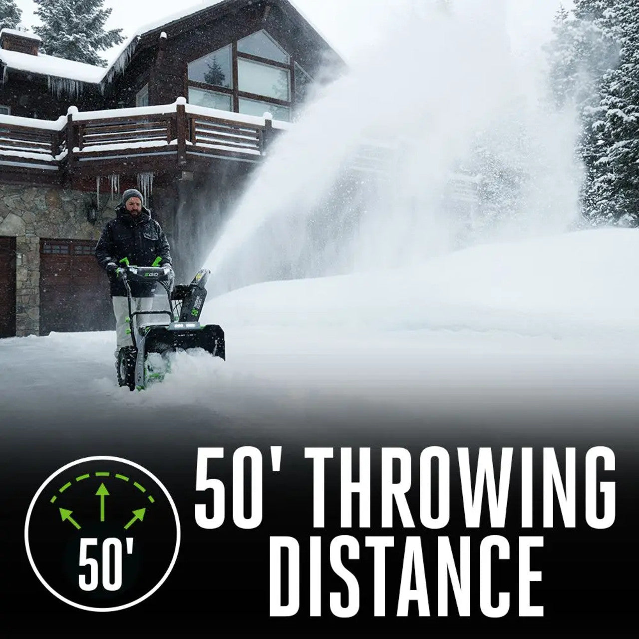 EGO Power EGO-SNT2406-4 POWER+ 24in Self-propelled 2-stage Snow Blower With Peak Power with (2) 700w Turbo Charger and (4) 10.0Ah Battery Kit