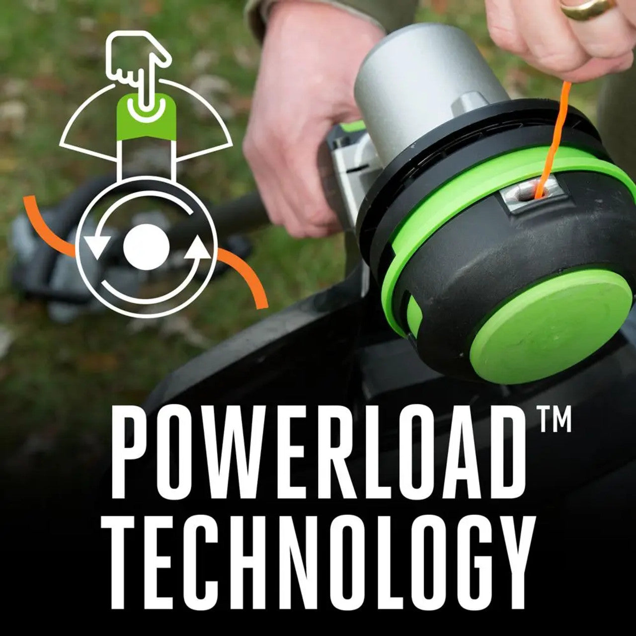 EGO Power EGO-ST1521S POWER+ 56V Brushless 15in String Trimmer With Powerload 2.5Ah Kit