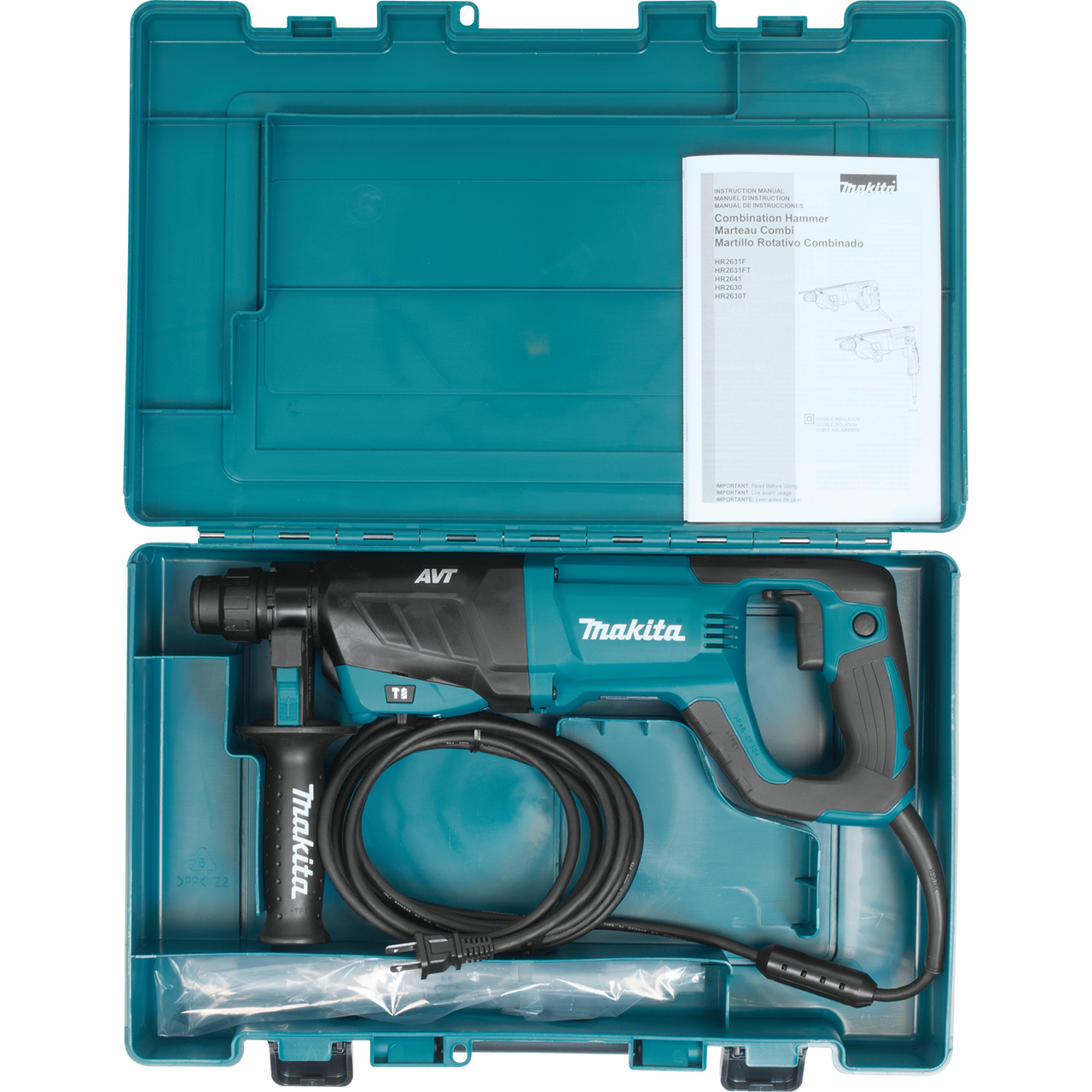 Makita MAK-HR2641 1in AVT SDS Plus D-Handle Rotary Hammer