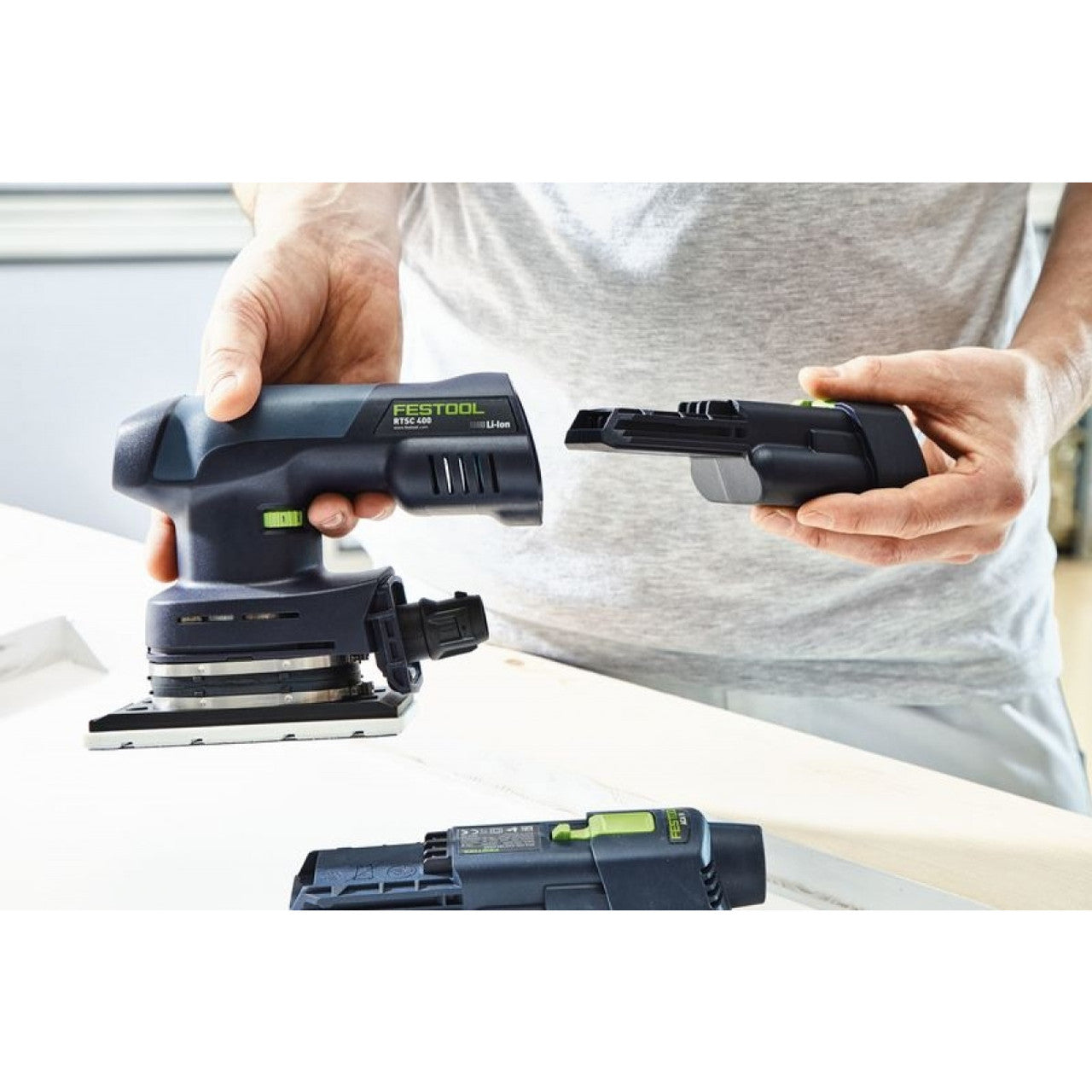 Festool FES-576346 RTSC 400 18V Brushless Hybrid Cordless Sander Basic