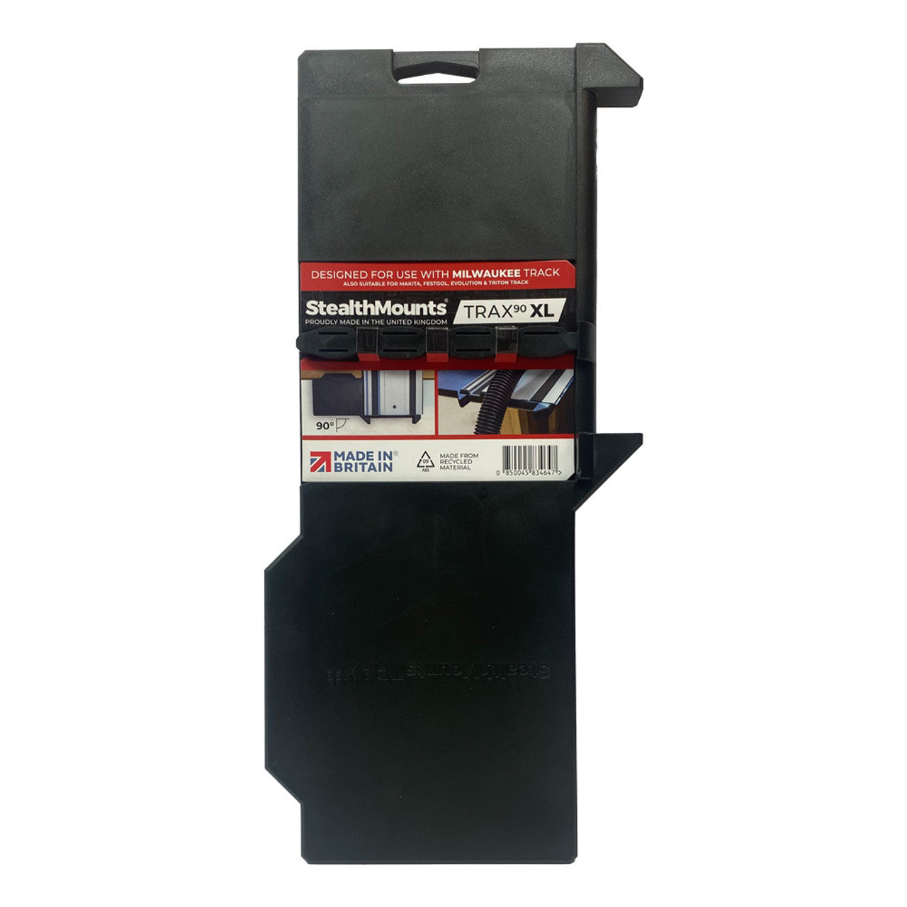 StealthMounts SM-TSS-L-MW-1 Trax90XL Track Saw Square for Milwaukee Single