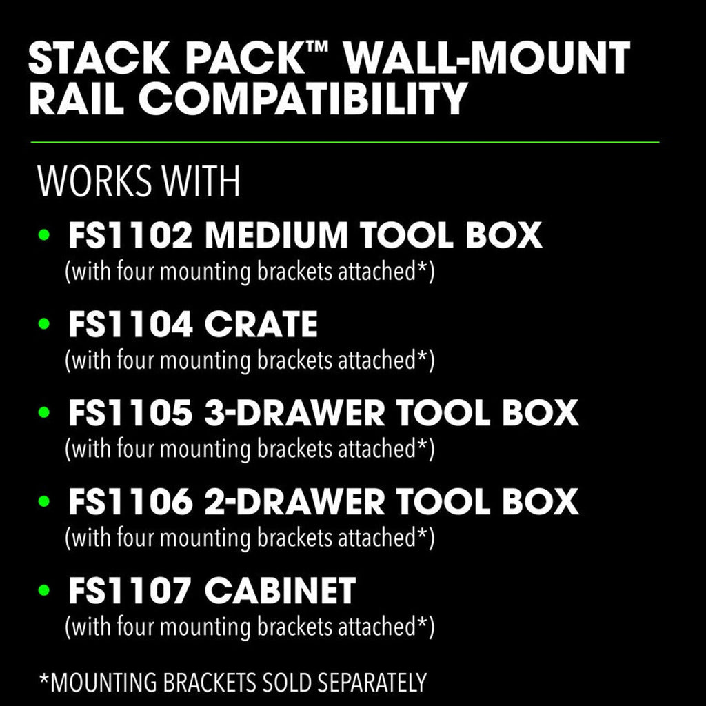 FLEX FL-FS1503-2 STACK PACK Wall-Mount Rack Rail 2-Pack