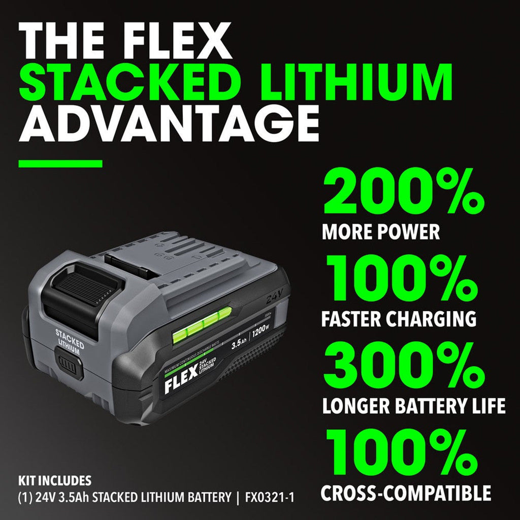 FLEX FL-FX0411-1F 24V Stacked Lithium Starter 3.5Ah Kit