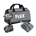 FLEX FL-FX1431-1F 24V 1/2in Compact Size Impact Wrench Stacked Lithium 3.5Ah Kit