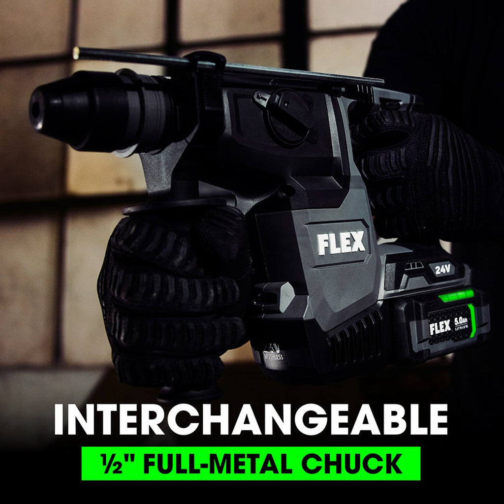 FLEX FL-FX1551A-Z 24V 1in Sds Plus Rotary Hammer Bare Tool