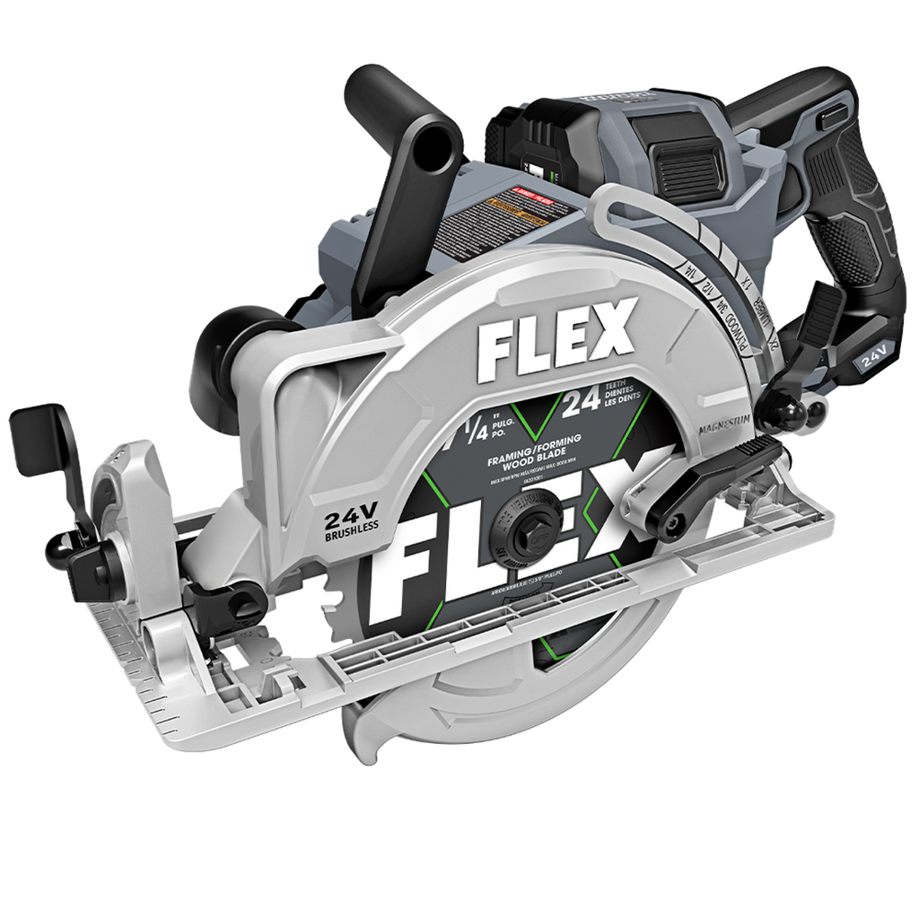 FLEX FL-FX2141R-1J 24V 7-1/4in Rear Handle Saw Circular Saw Stacked Lithium 10.0Ah Kit