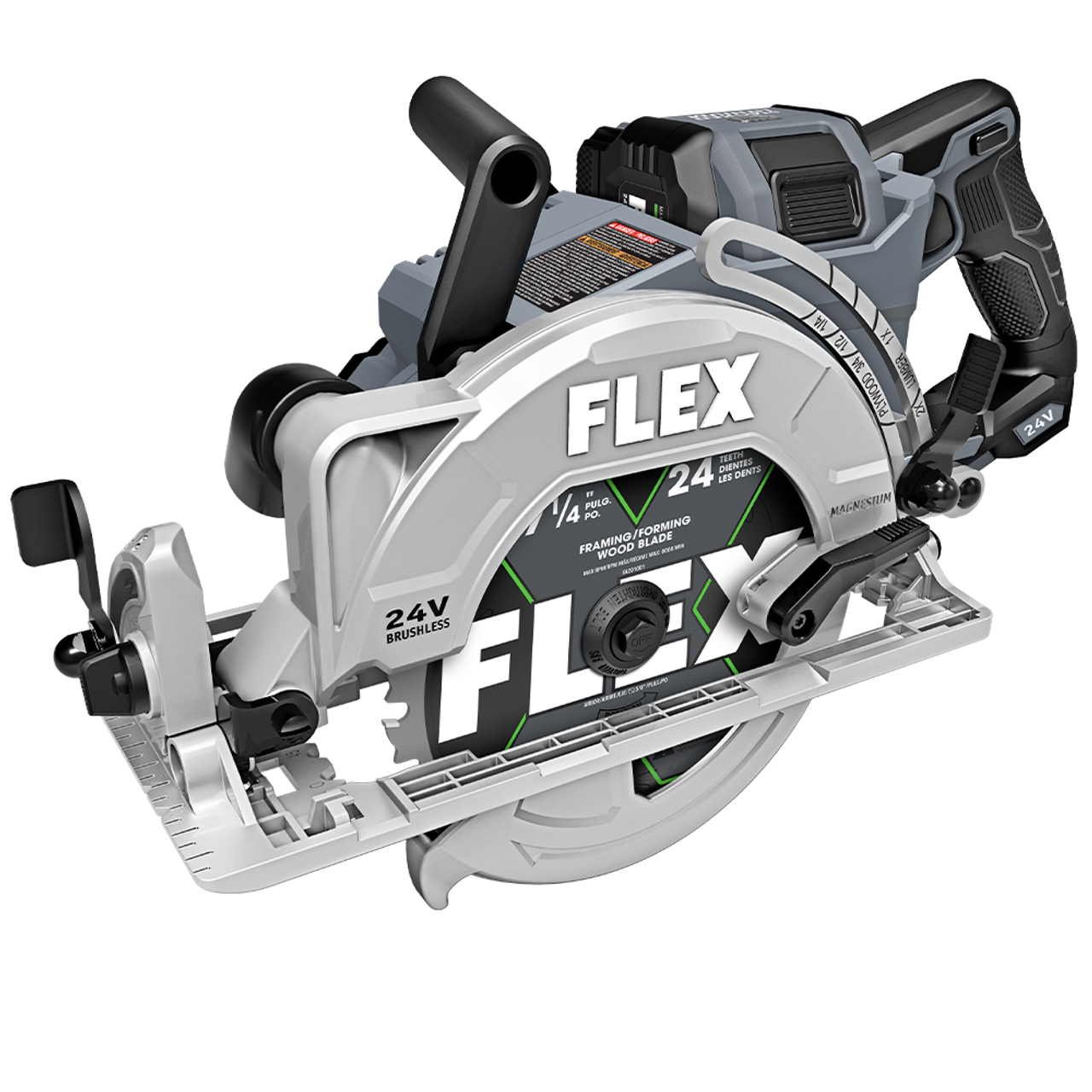 FLEX FL-FX2141R-1J 24V 7-1/4in Rear Handle Saw Circular Saw Stacked Lithium 10.0Ah Kit