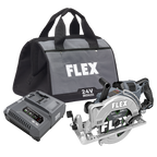 FLEX FL-FX2141R-1J 24V 7-1/4in Rear Handle Saw Circular Saw Stacked Lithium 10.0Ah Kit
