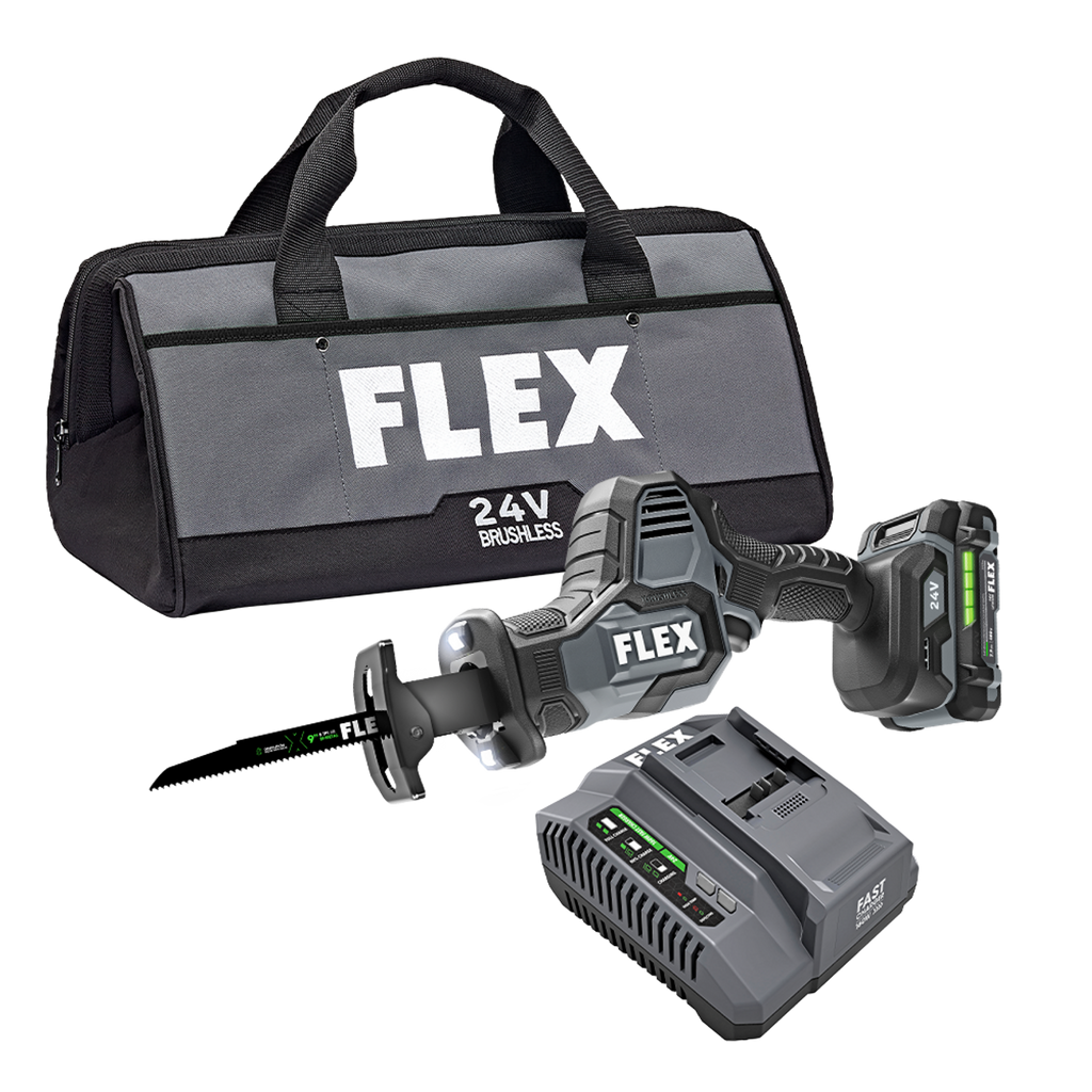 FLEX FL-FX2241-1A 24V One-Handed Reciprocating Saw 2.5Ah Kit