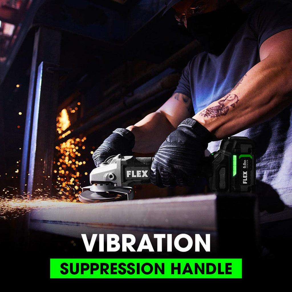 FLEX FL-FX3171A-Z 24V 5in Variable Speed Angle Grinder with Paddle Switch Bare Tool